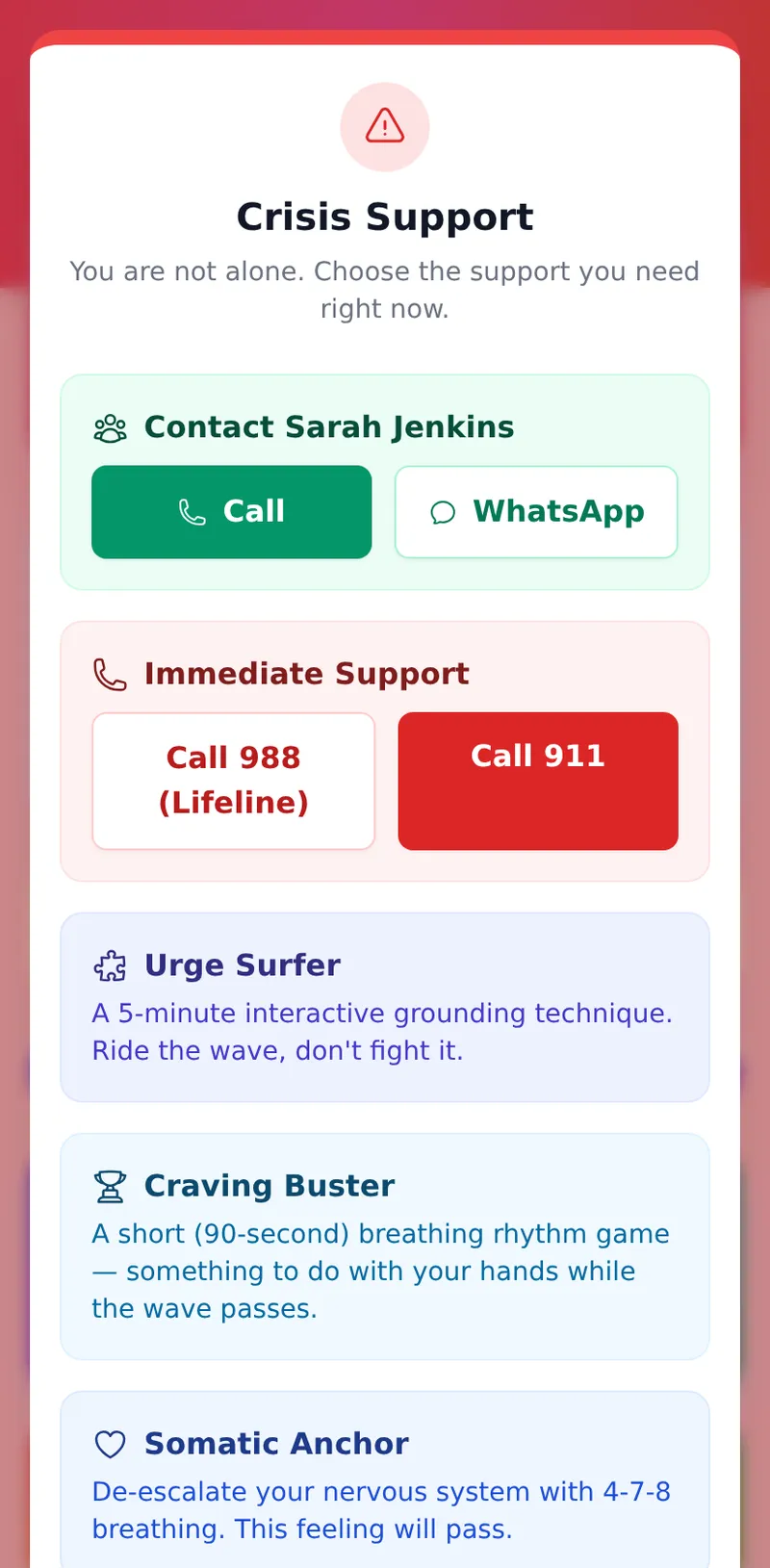 Emergency SOS Modal