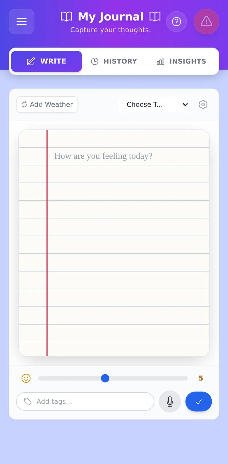 My Journal - Free Write