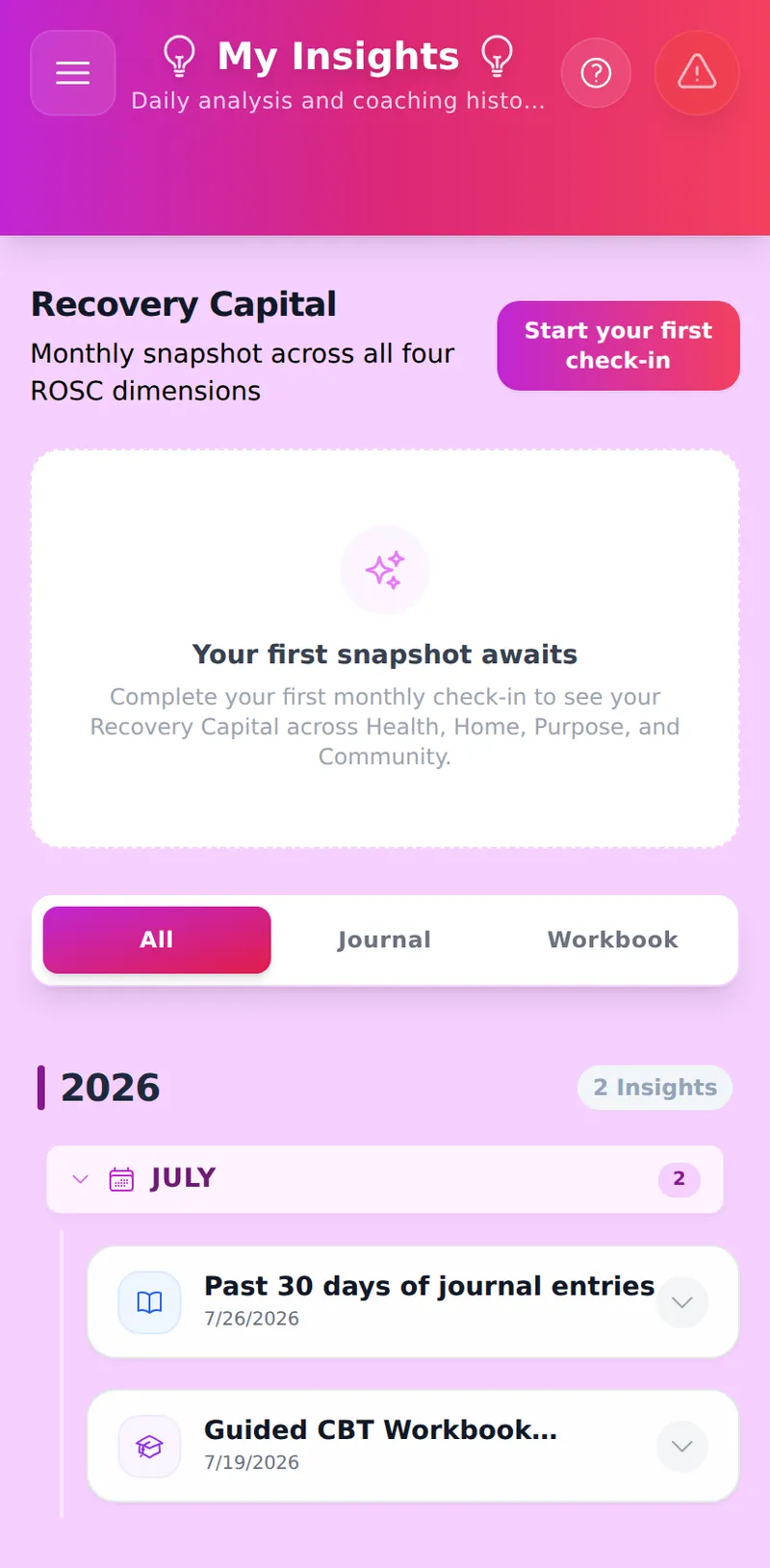 My Insights Dashboard